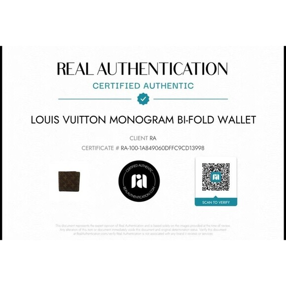 Louis Vuitton Monogram Portefeuille Marco Folding Wallet Brown CA1911 COA Includ - Picture 9 of 9